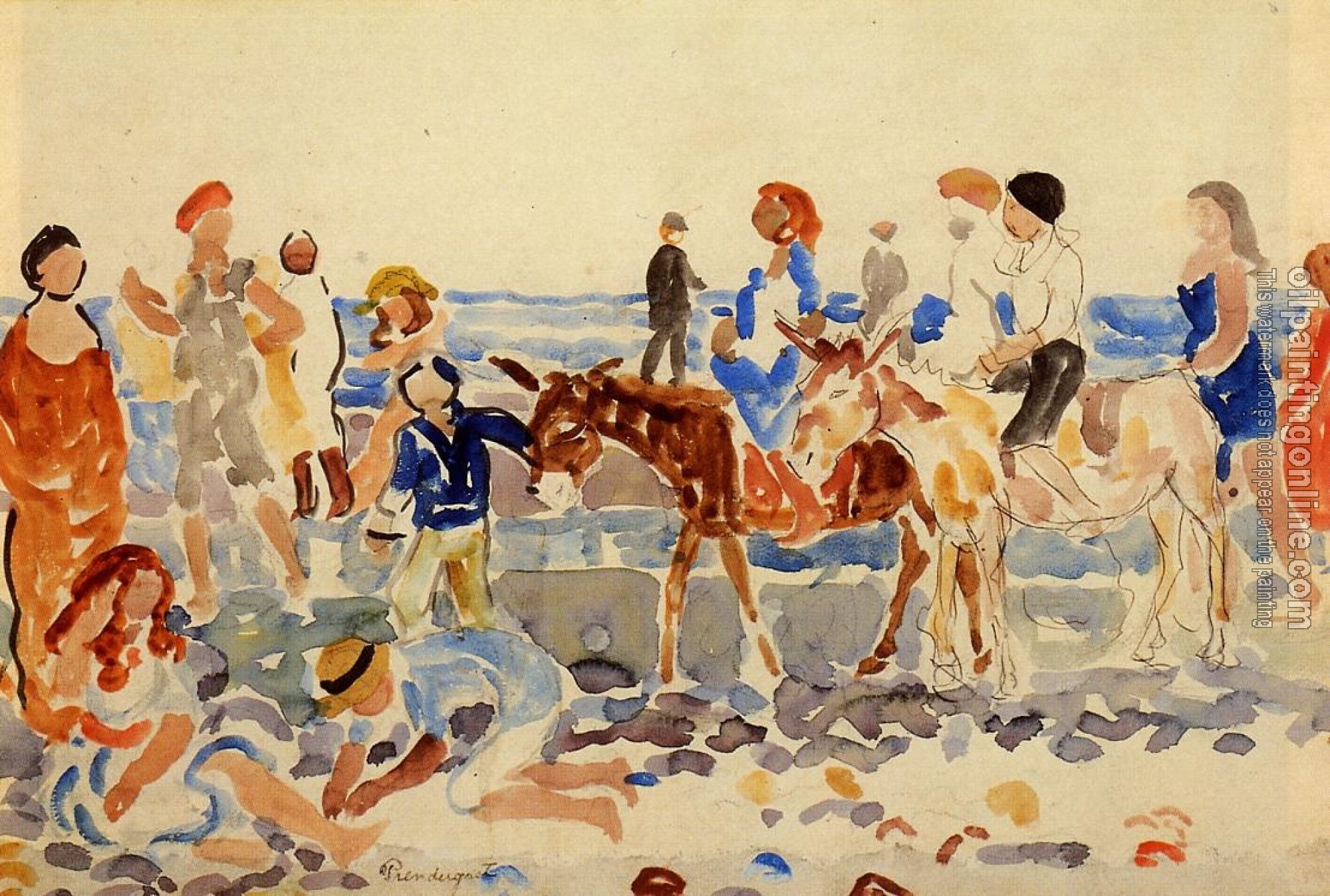 Prendergast, Maurice Brazil - The Donkey Driver